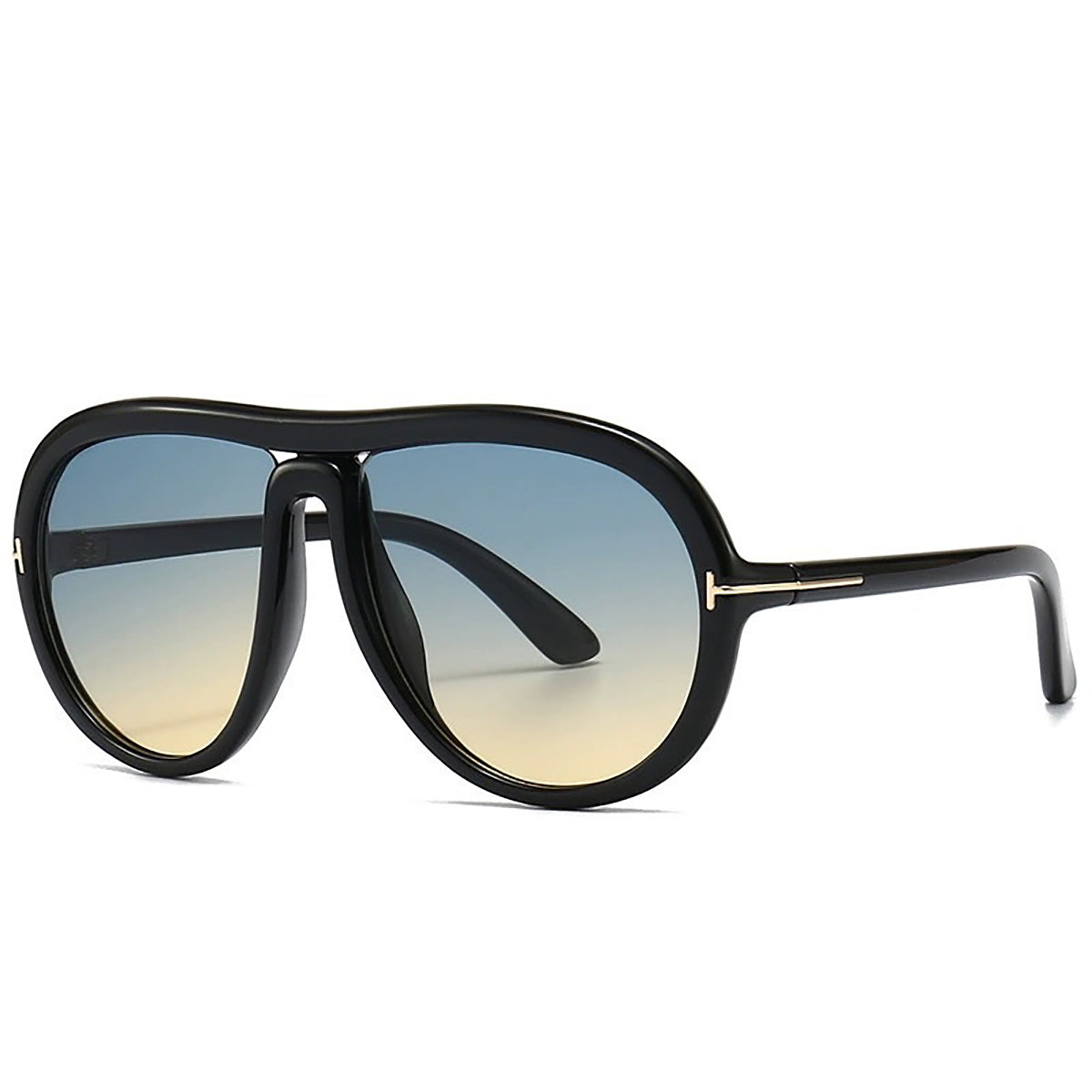 Unisex Oversized 58mm Sunglasses Aviator