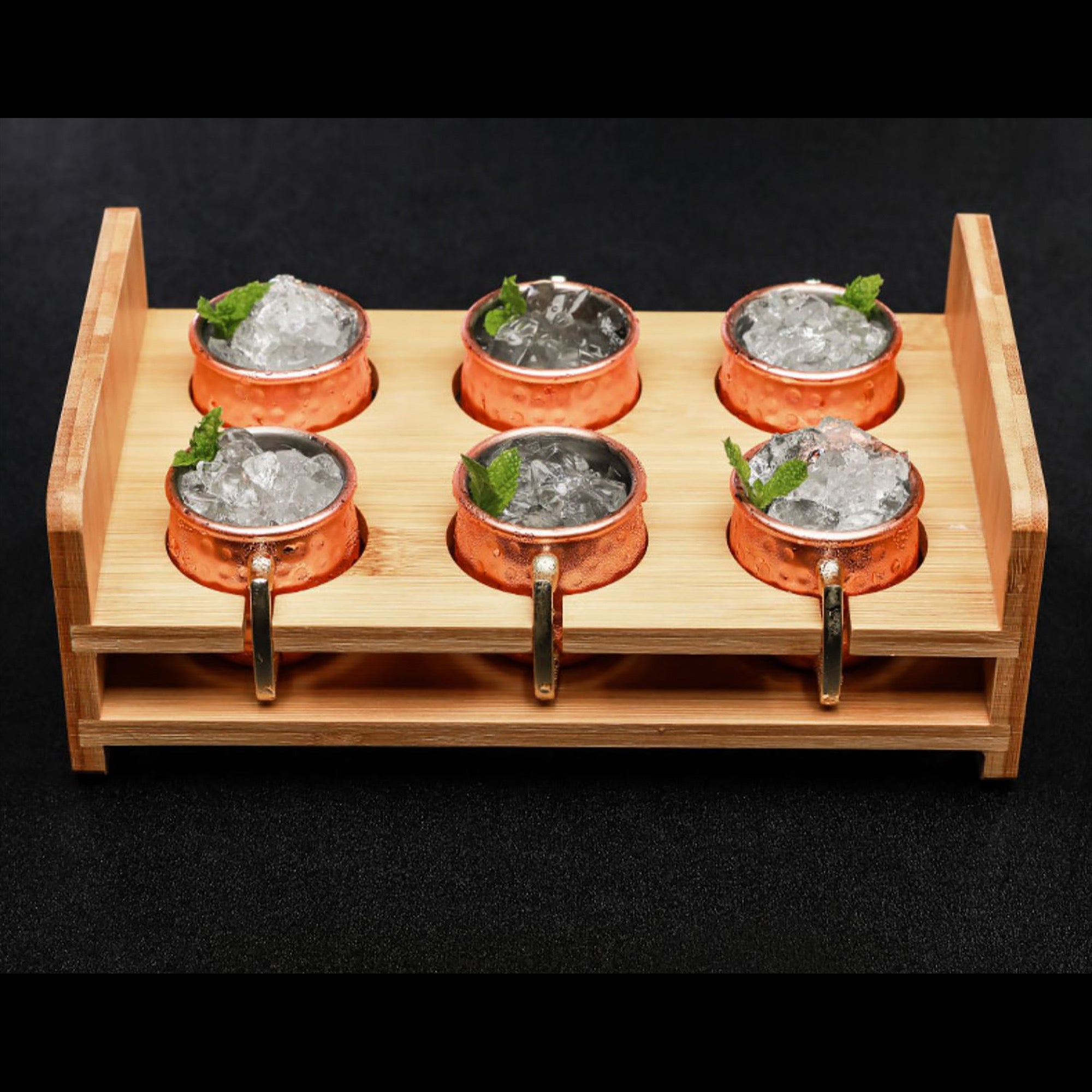 6 Pieces with Stand Mini Moscow Mugs 2 oz Mule Shot Glasses for Home, Kitchen, Bar Drinkaware Home Deco Home party gift anniversary