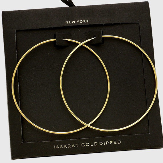 Minimal 2.25" Hoop Earrings