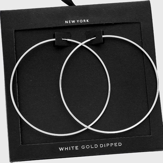 Minimal 2.25" Hoop Earrings