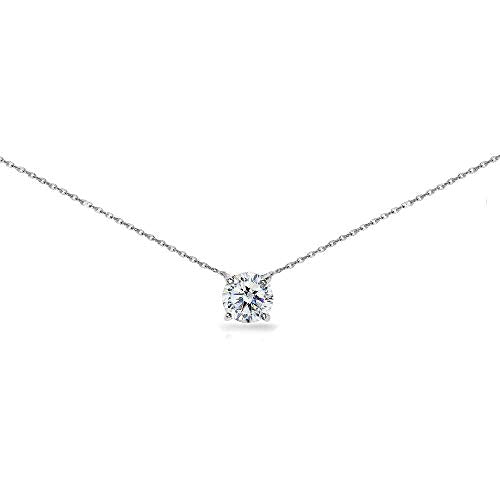 (6mm) Sterling Silver Birthstone Choker Necklace