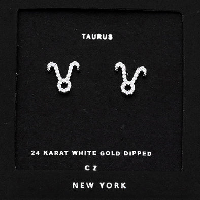 TAURUS CZ Star Earrings