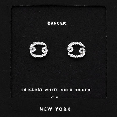 CANCER CZ Star Earrings