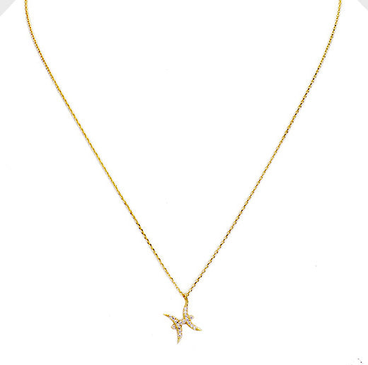 PISCES CZ Star Necklace