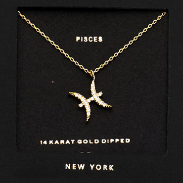 PISCES CZ Star Necklace