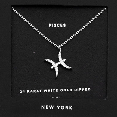 PISCES CZ Star Necklace