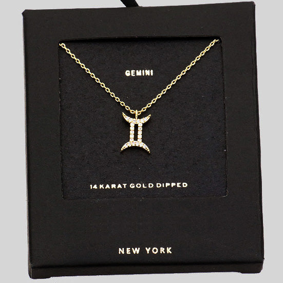 GEMINI CZ Star Necklace