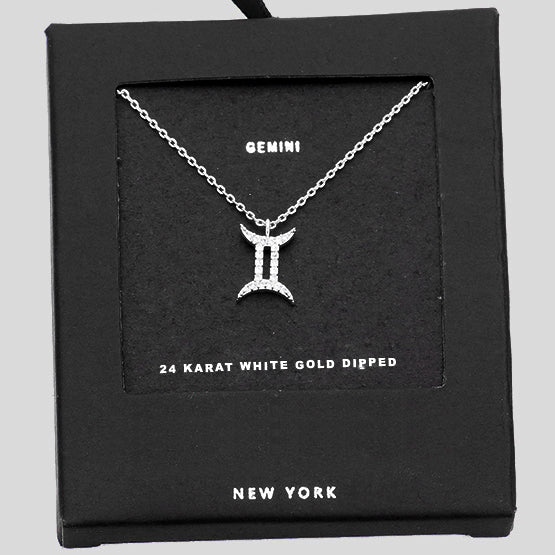 GEMINI CZ Star Necklace