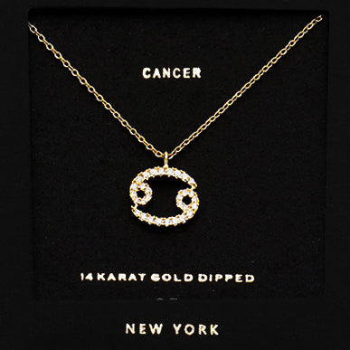 CANCER CZ Star Necklace