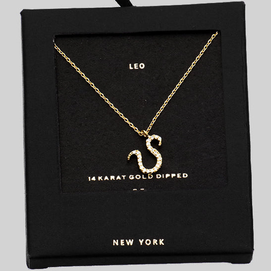 LEO CZ Star Necklace