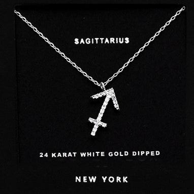 SAGITTARIUS CZ Star Necklace