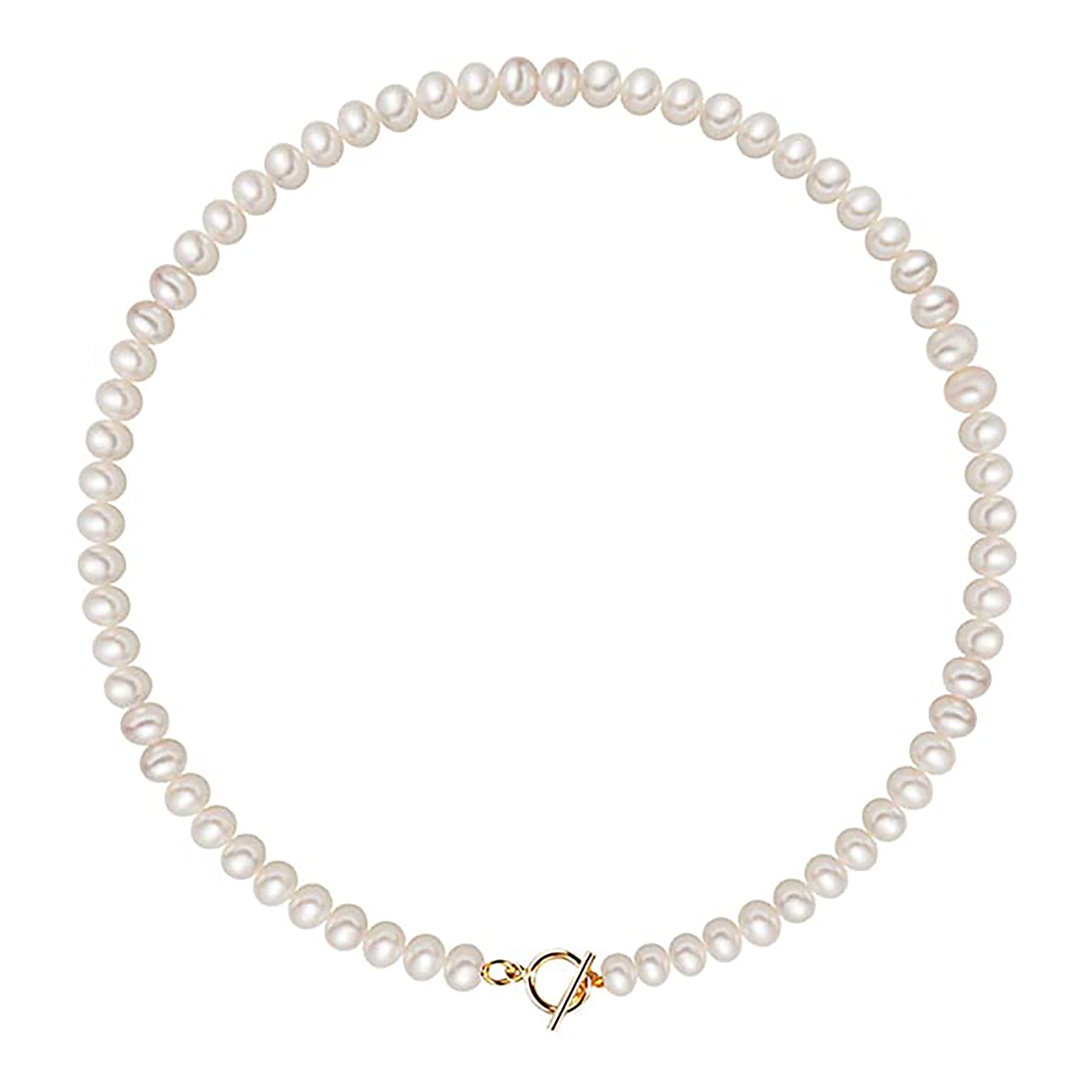 3-8 mm / 17 inches Pearl Choker Pearl Chain Cultured Handpicked Pearl Necklace