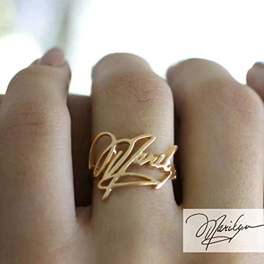 (Personalized) Handwriting Rings