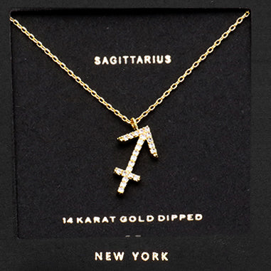 SAGITTARIUS CZ Star Necklace