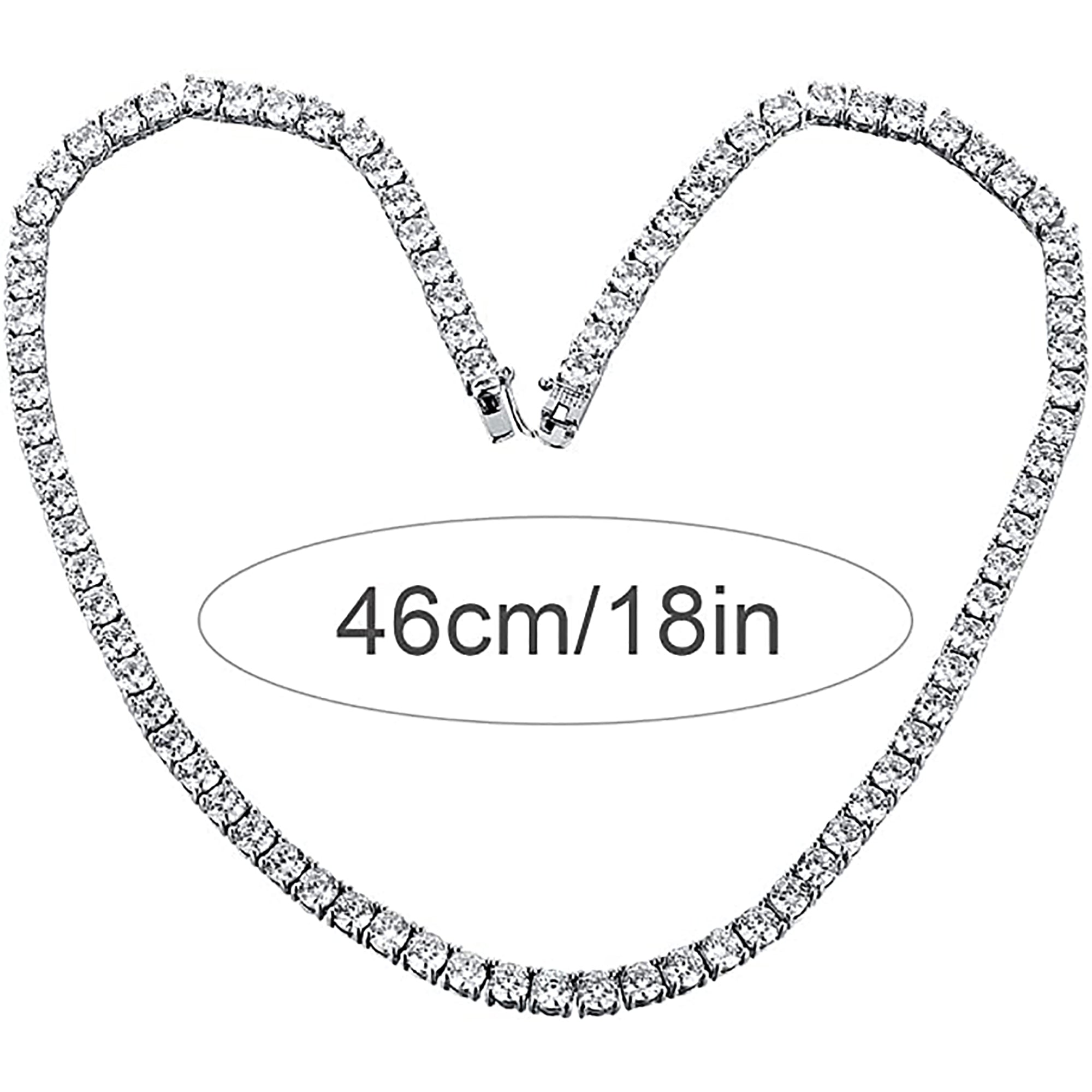 5 mm (7/818/20/22/30 inches) CZ Tennis Necklace / Bracelet