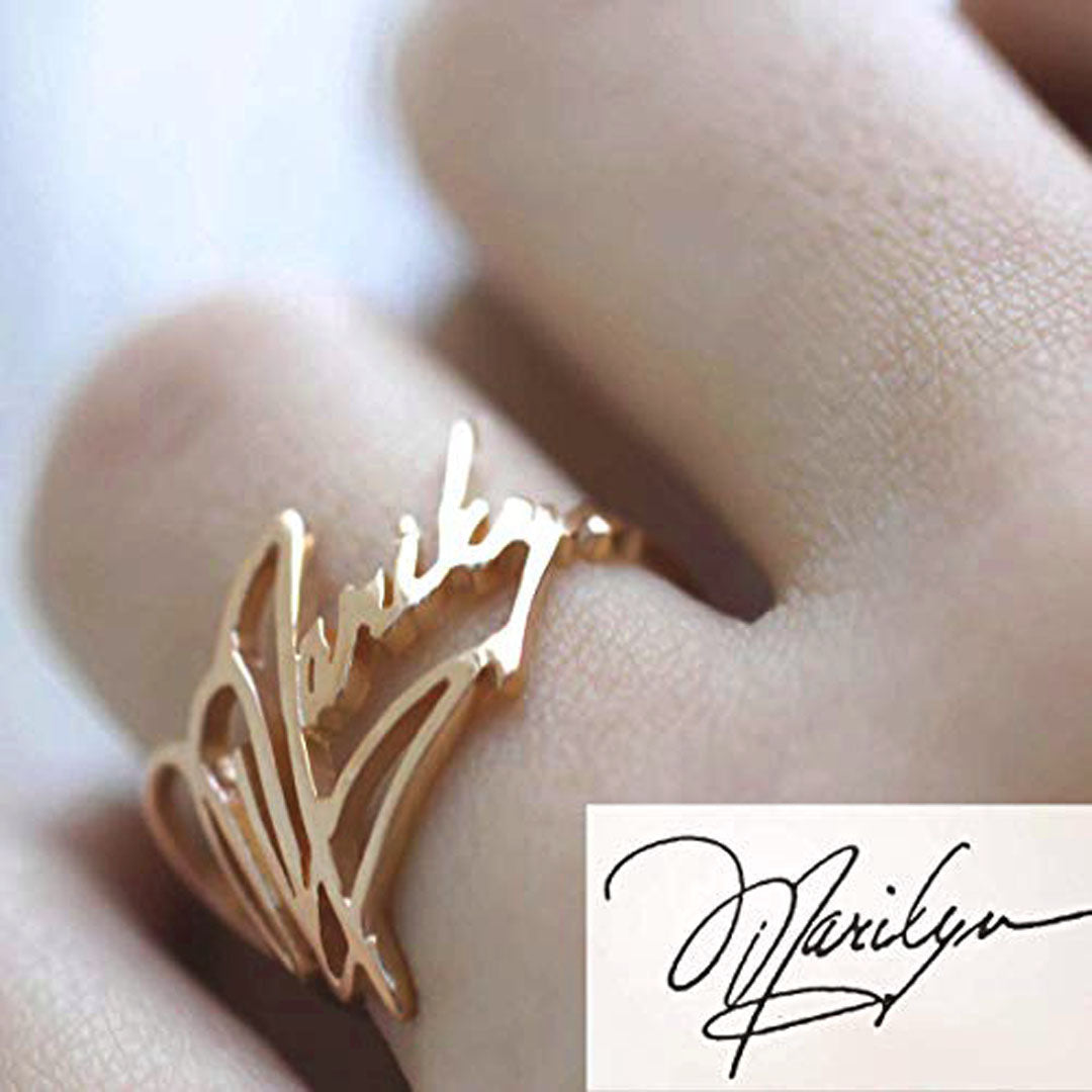 (Personalized) Handwriting Rings