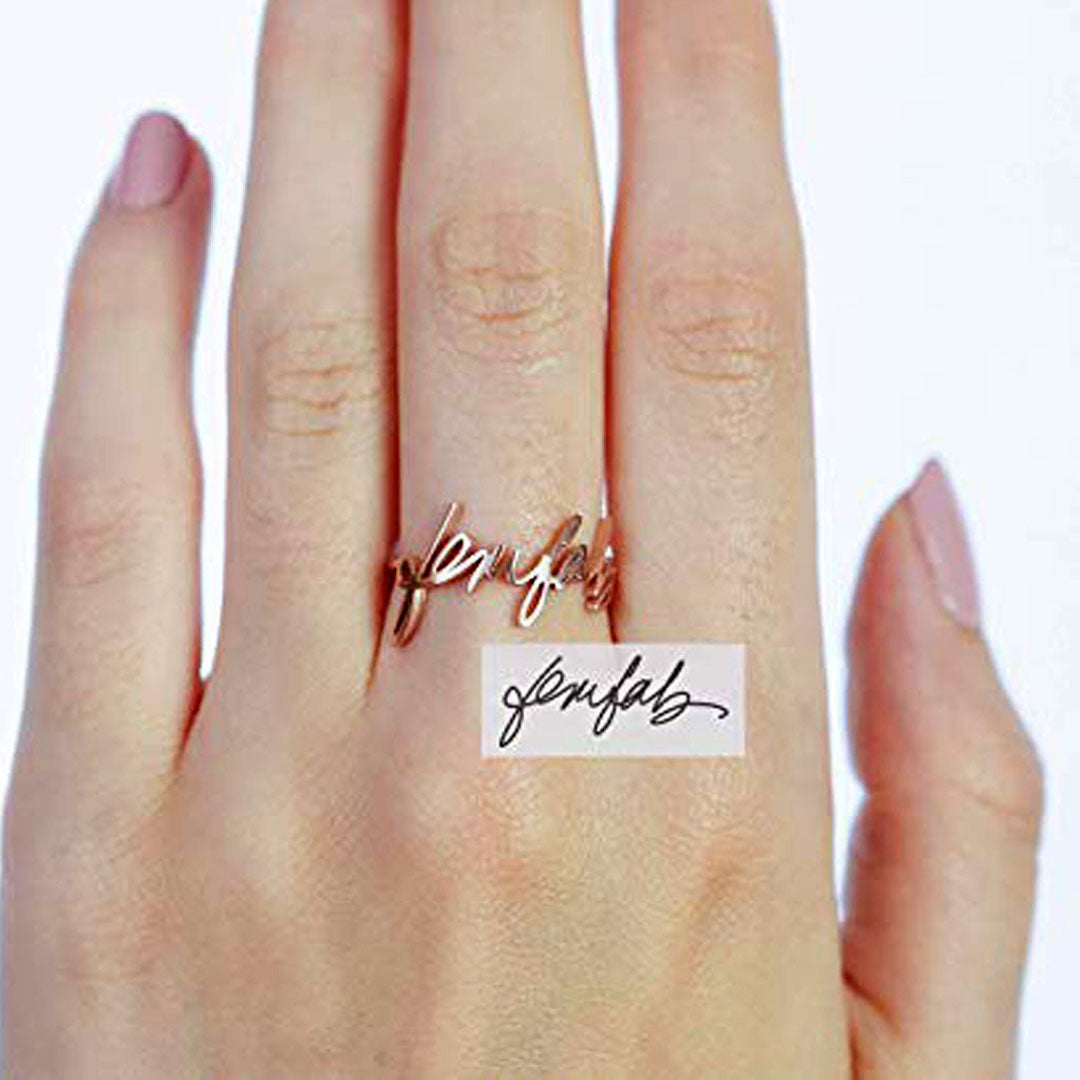 (Personalized) Handwriting Rings