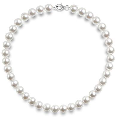 Vintage Pearl Chain Necklace (6mm / 8mm  / 10mm / 12mm)