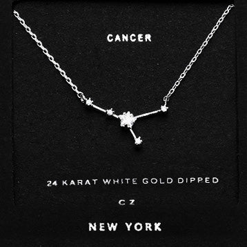 CANCER CZ Star Necklace