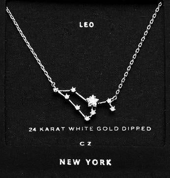 LEO CZ Star Necklace