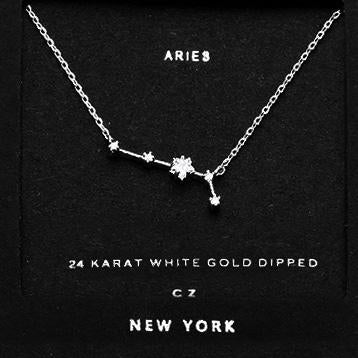 ARIES CZ Star Necklace