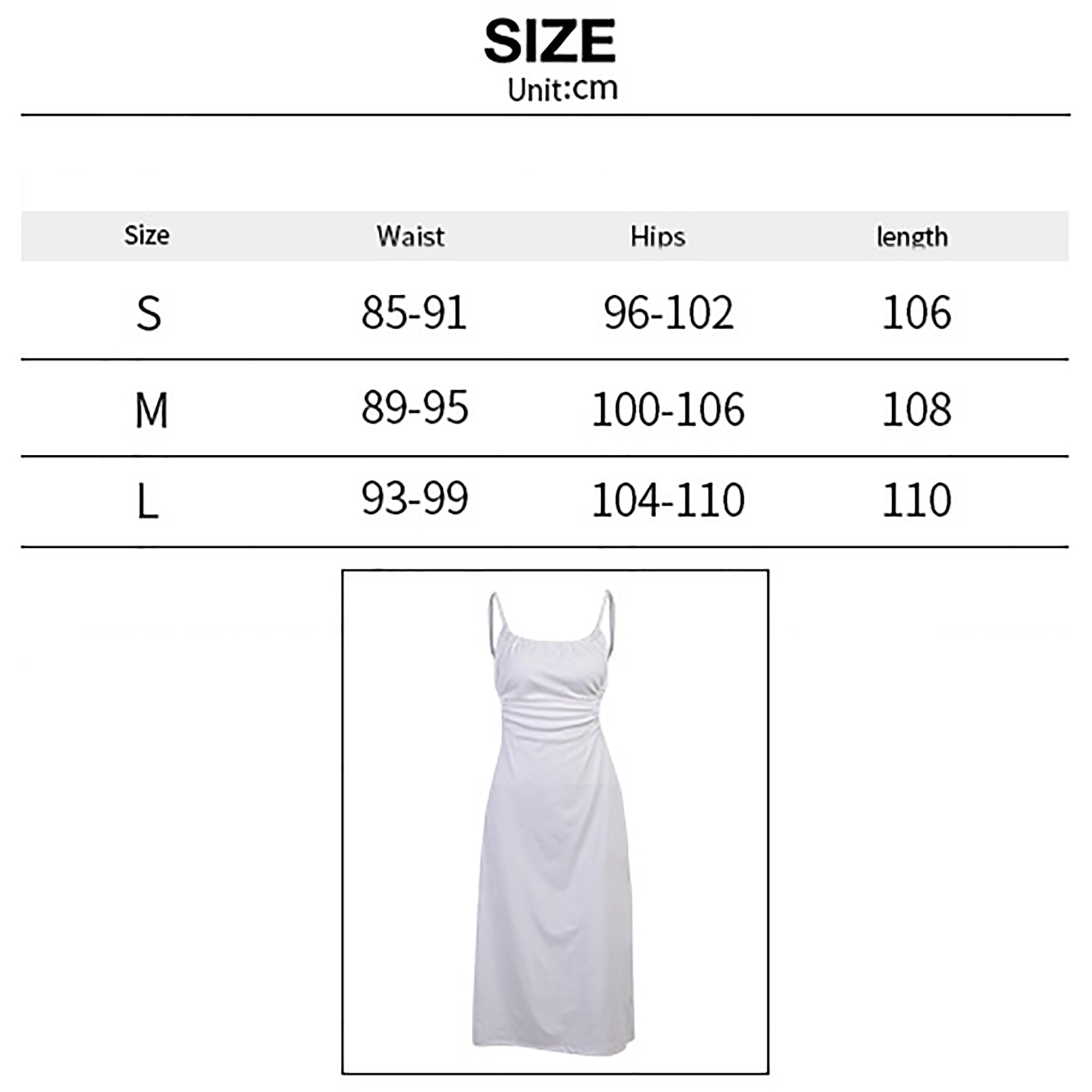 2 Colors Womens Fashion Black / White Slim Mid Length Summer Dress with Sling