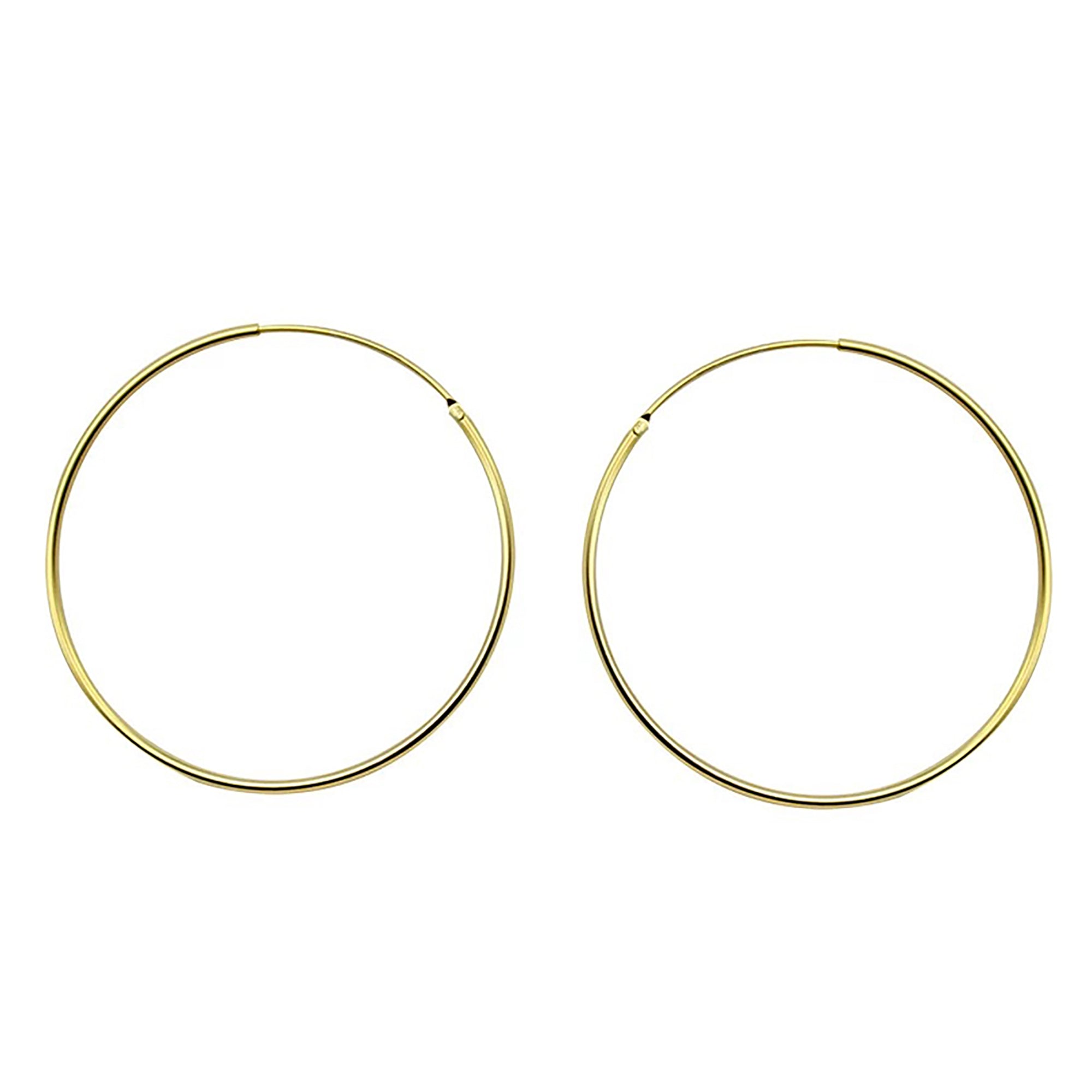 4cm / 6cm Gold Plated Hoop Earrings Gift wedding influencer styling KOL / Youtuber / Celebrity / Fashion Icon