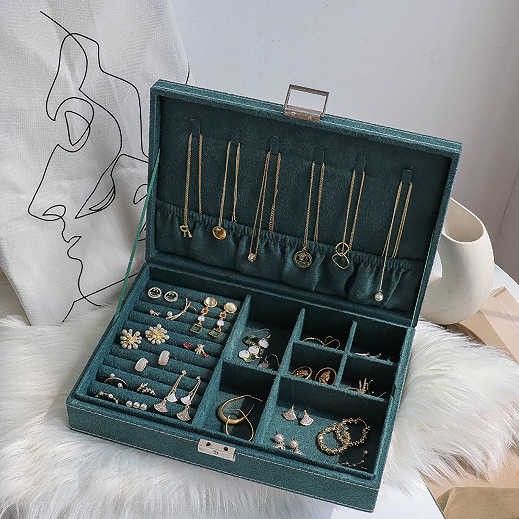 Jewelry Box Organizer Bags Set Vintage Gift Case Home Deco Decoration Design Gift wedding influencer styling KOL / Youtuber / Celebrity / Fashion Icon