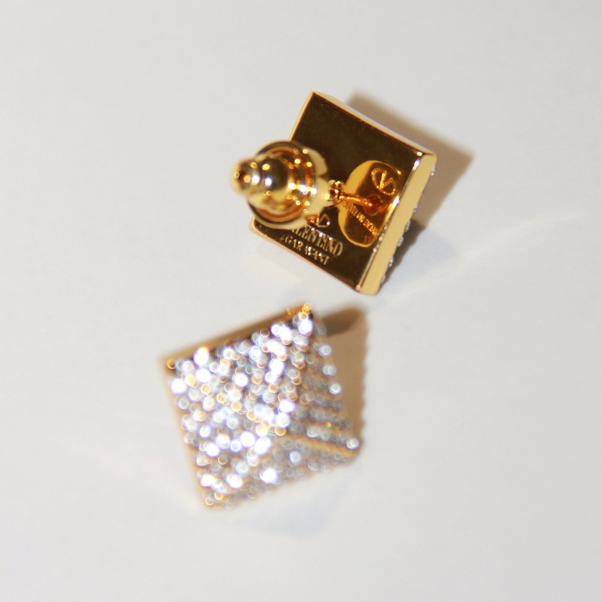 18K Gold Plated CZ Stud Earrings Gift wedding influencer styling KOL / Youtuber / Celebrity / Fashion Icon