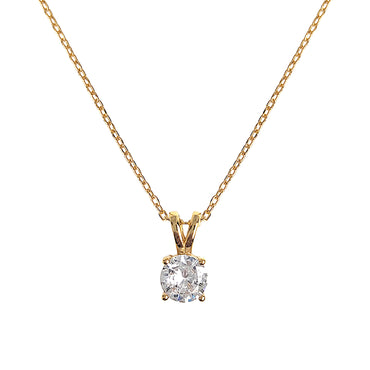 Gold Plated CZ Pendant Necklace Valentine Day Gift KOL / Youtuber / Celebrity / Fashion Icon styling