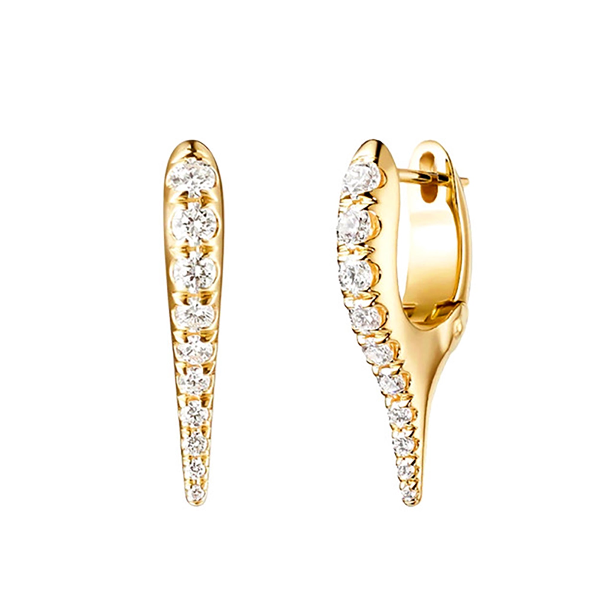 18K Gold Plated w/ CZ Earrings