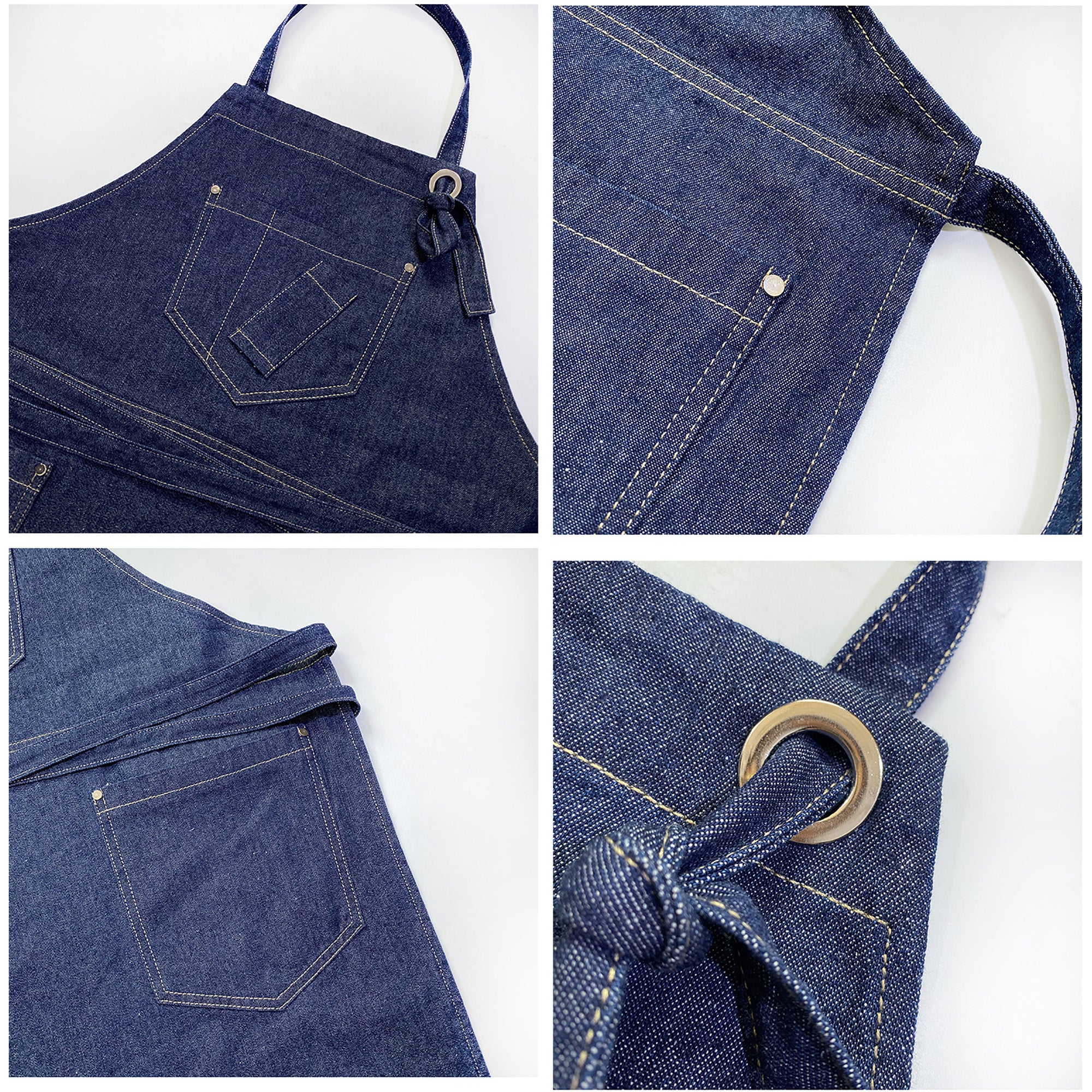 Unisex Waterproof Denim Uniform Apron