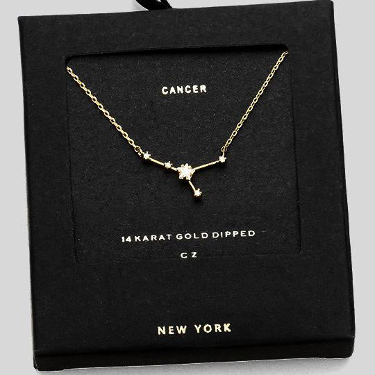 CANCER CZ Star Necklace