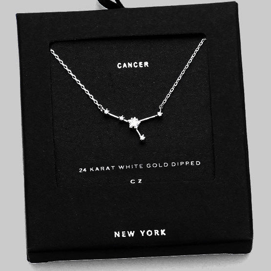 CANCER CZ Star Necklace