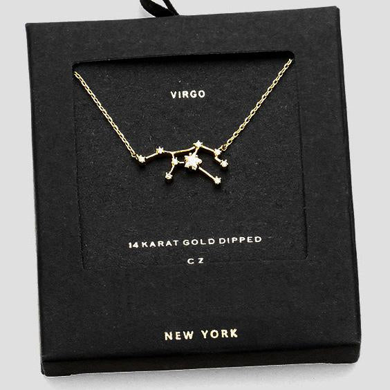 VIRGO CZ Star Necklace