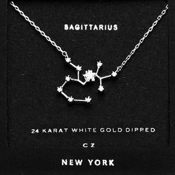 SAGITTARIUS CZ Star Necklace