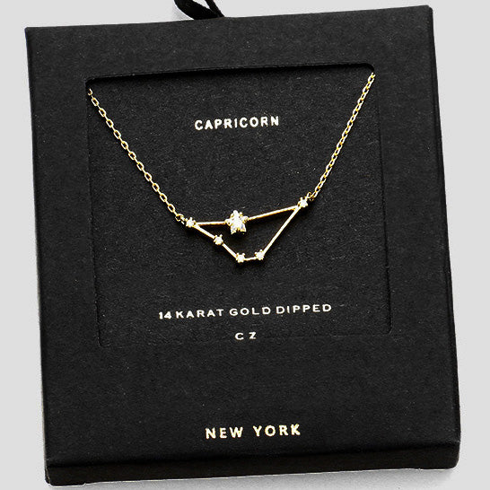 CAPRICORN CZ Star Necklace