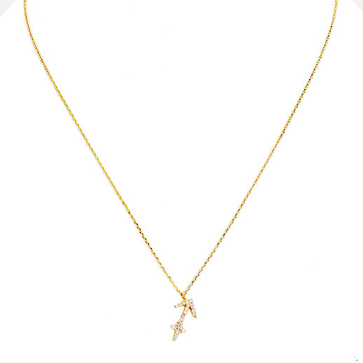 SAGITTARIUS CZ Star Necklace