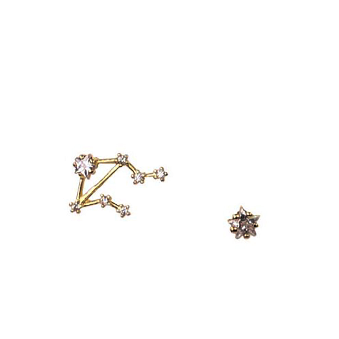 LEBRA CZ Star Earrings