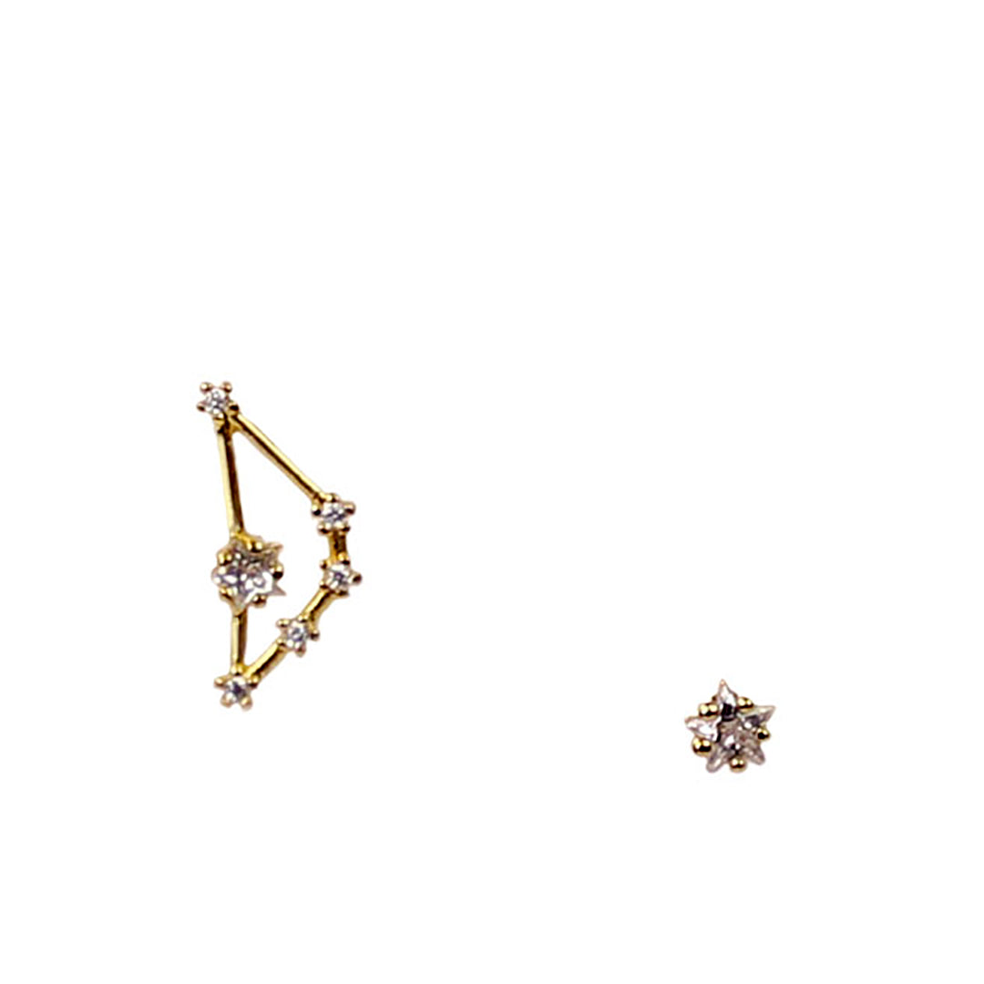 CARPRICORN CZ Star Earrings