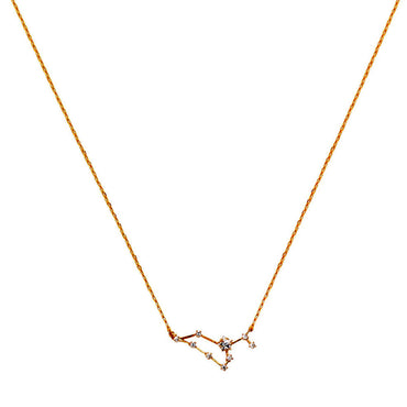 LEO CZ Star Necklace