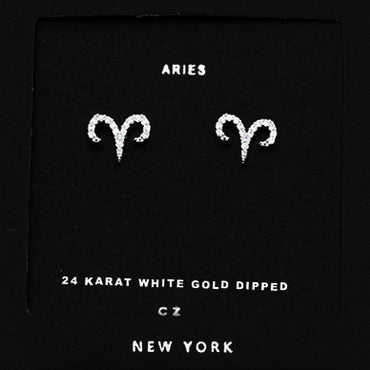 ARIES CZ Star Earrings