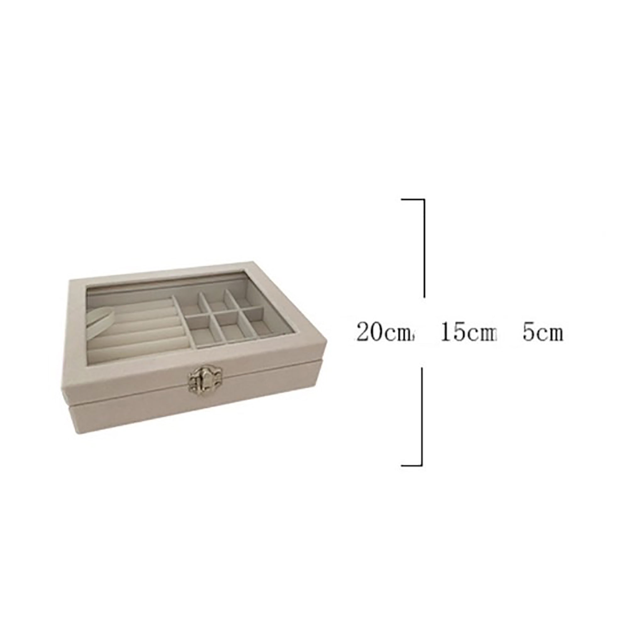 20x15x5cm Flannel Jewelry Box Organizer gift box Vintage Gift Case Home Deco Decoration Design Active