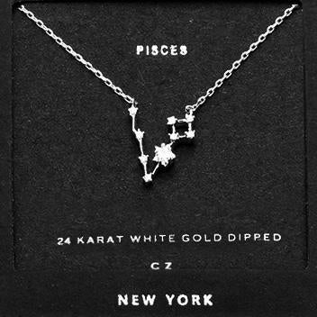 PISCES CZ Star Necklace