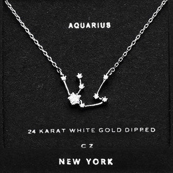 AQUARIUS CZ Star Necklace