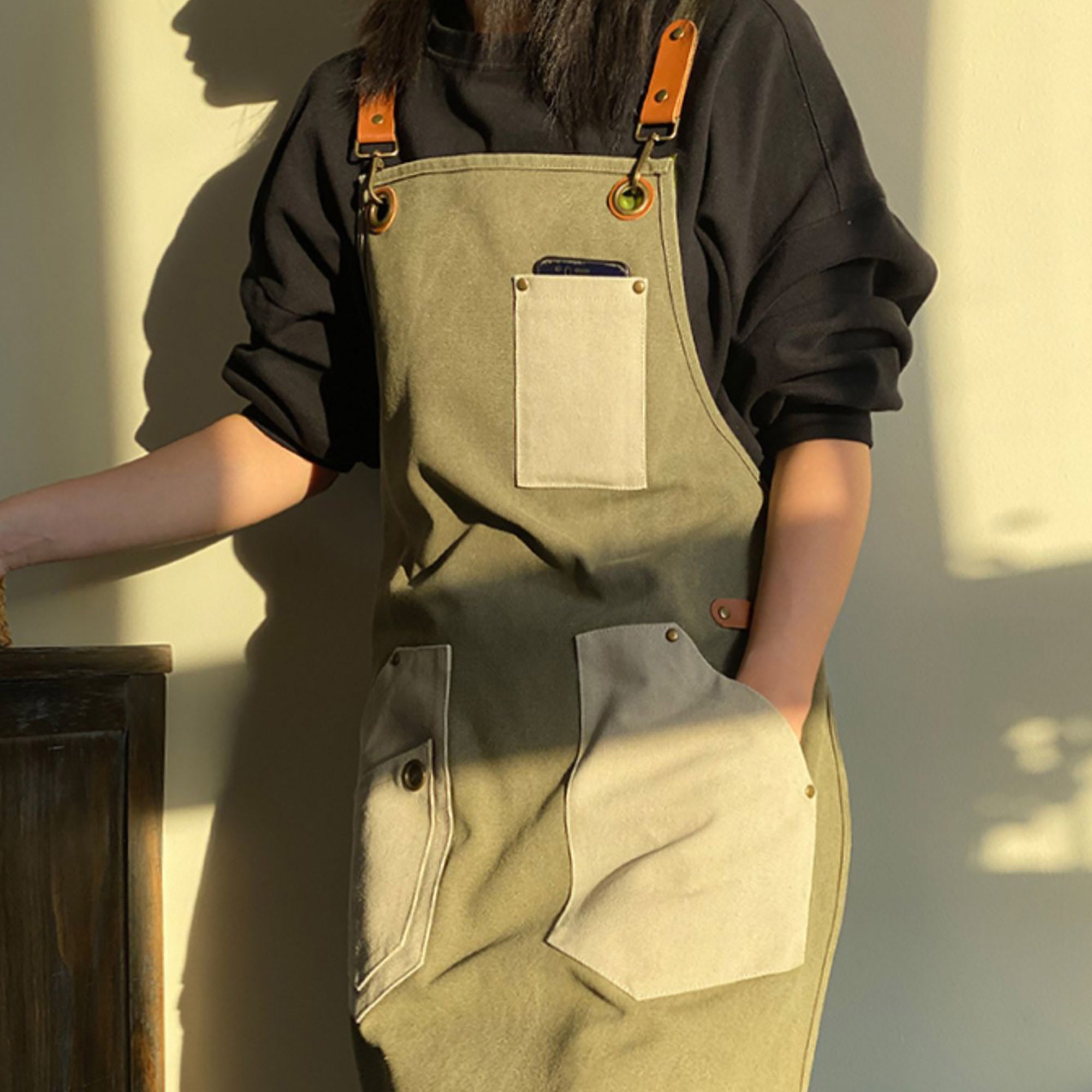 Unisex 2 Tone (4 Colors) Uniform Apron