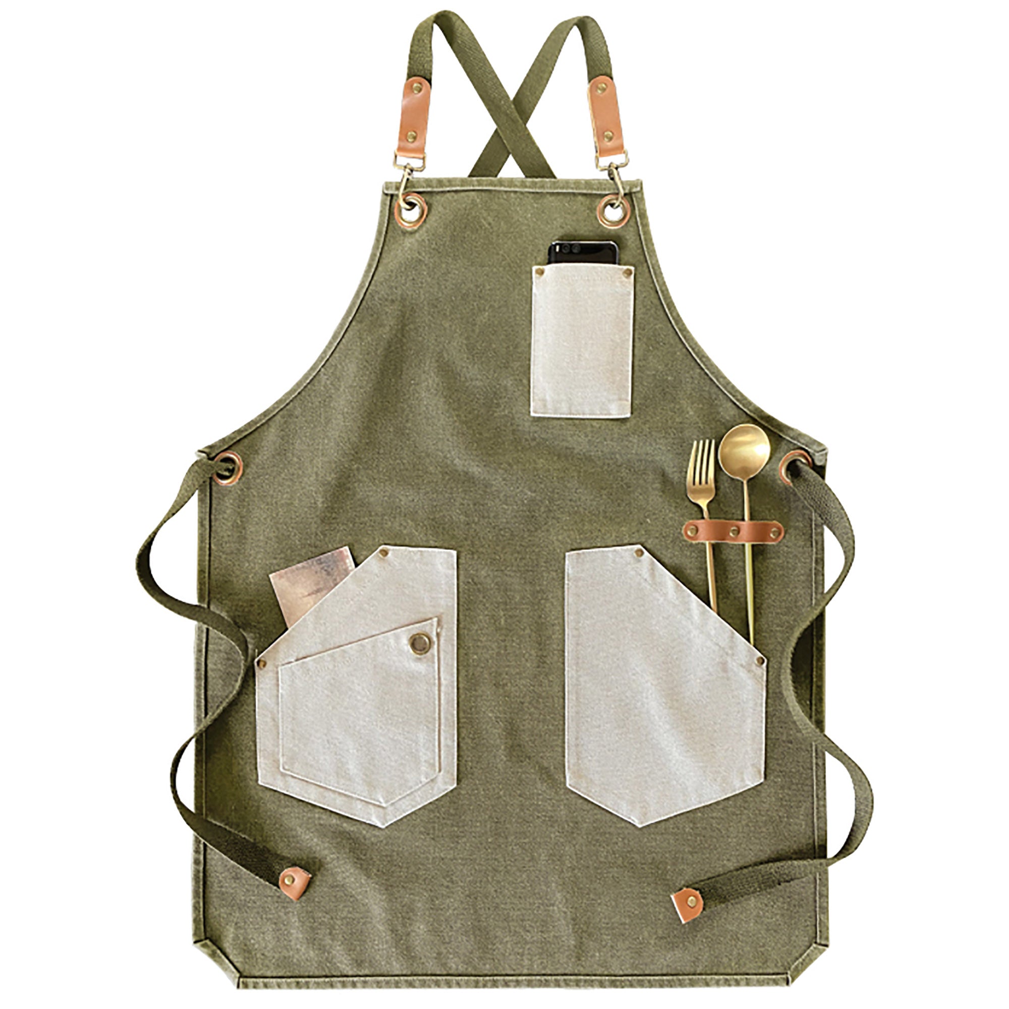 Unisex 2 Tone (4 Colors) Uniform Apron