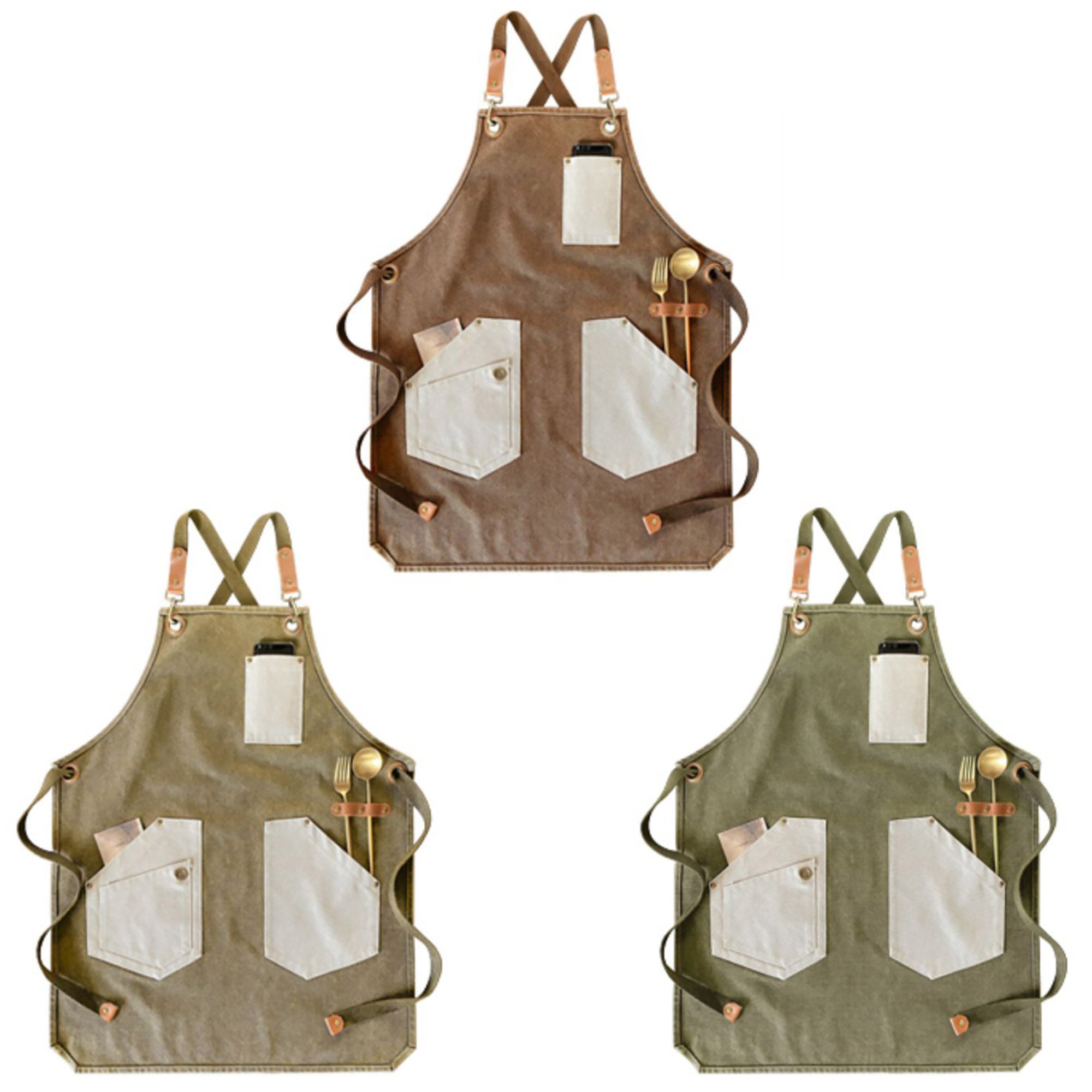 Unisex 2 Tone (4 Colors) Uniform Apron