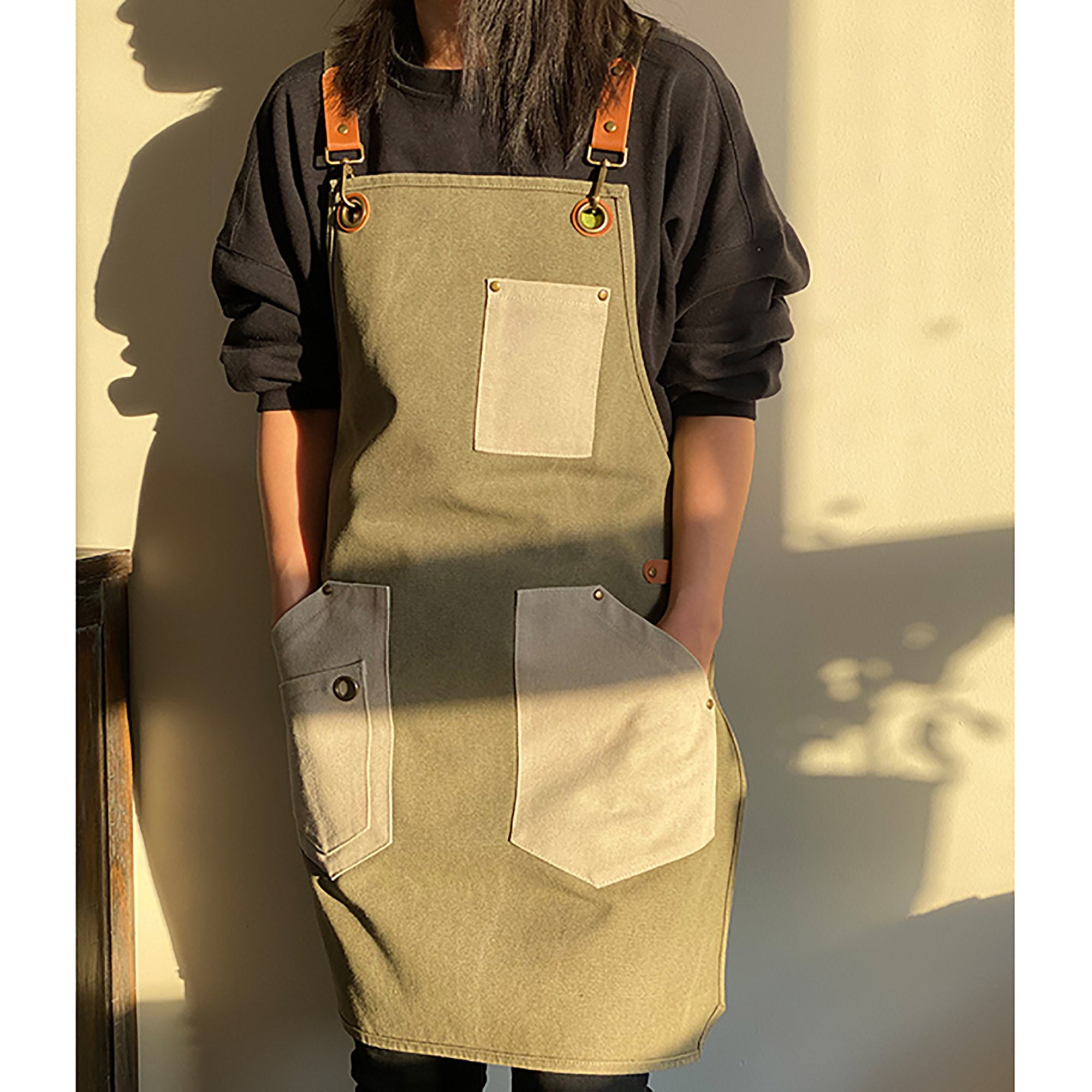 Unisex 2 Tone (4 Colors) Uniform Apron