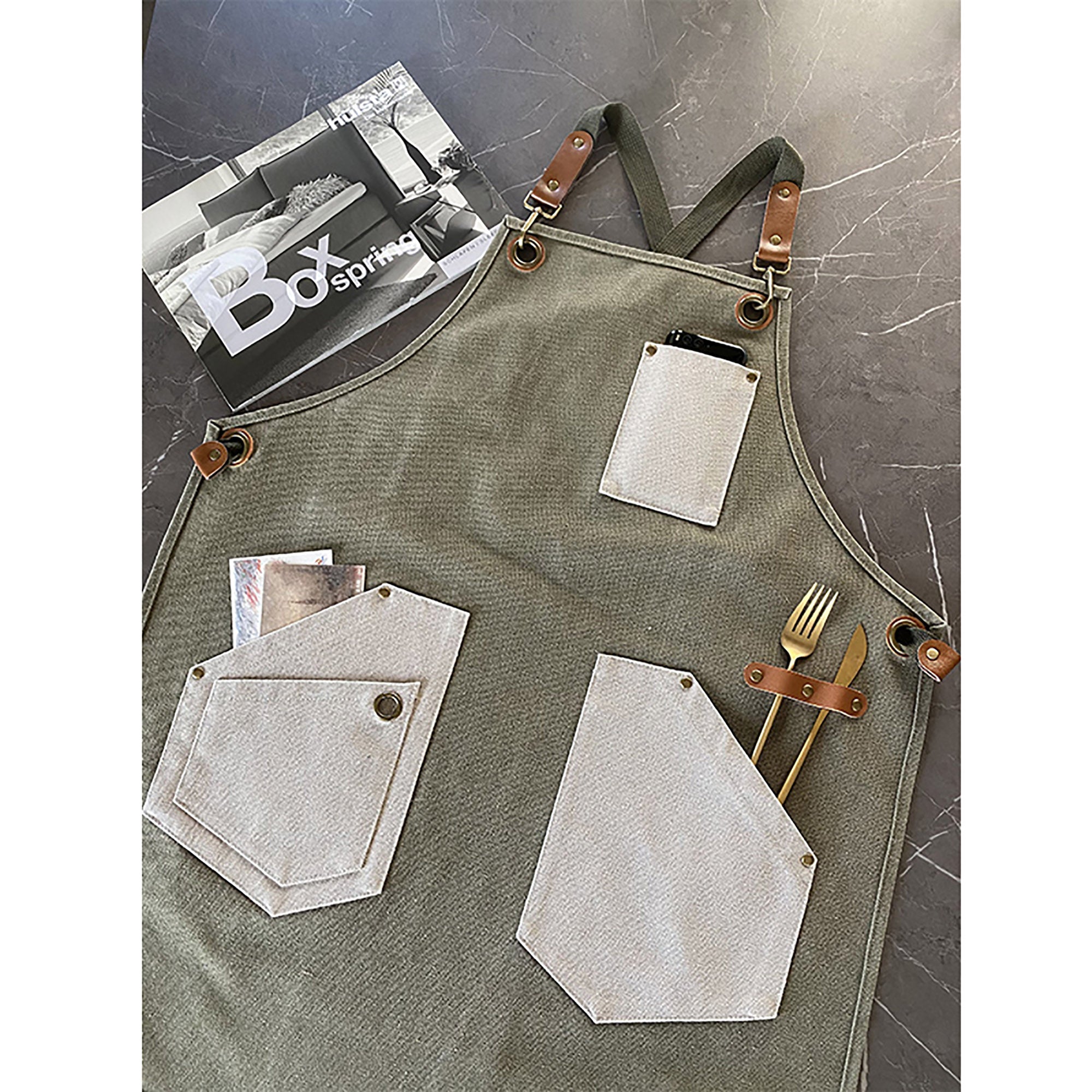 Unisex 2 Tone (4 Colors) Uniform Apron